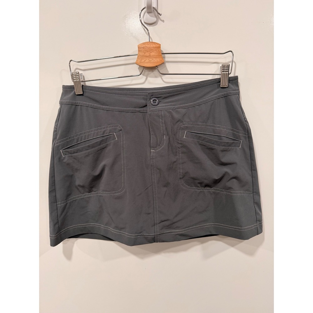 Prana Halle Skort Womens 6 Charcoal Grey Hiking Travel‎ Activewear Skirt Shorts